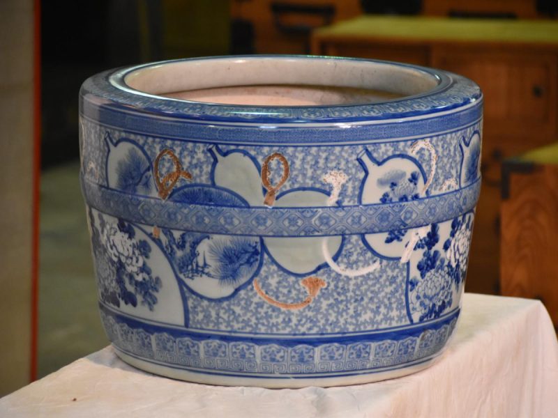 Japanese Ceramic Lotus Pond (Hibachi/ Brazier) - Image 8