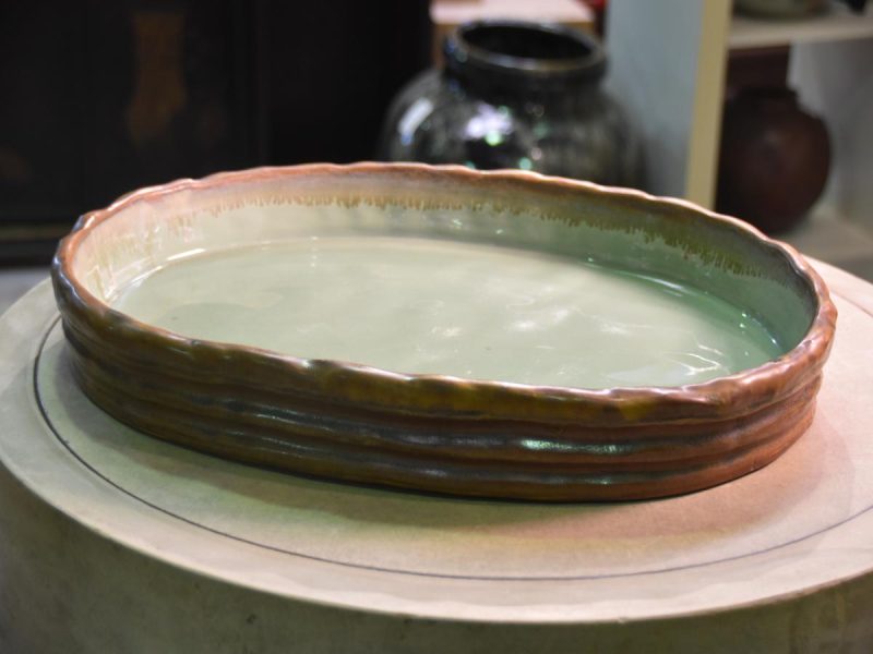 Japanese Suiban Ikebana Vase - Image 5