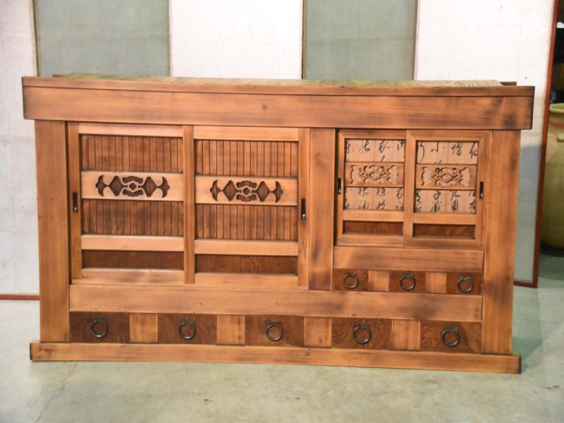 Japanese Antique Wooden Sideboard - Image 19