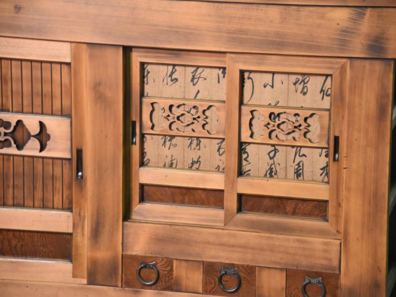 Japanese Antique Wooden Sideboard - Image 17