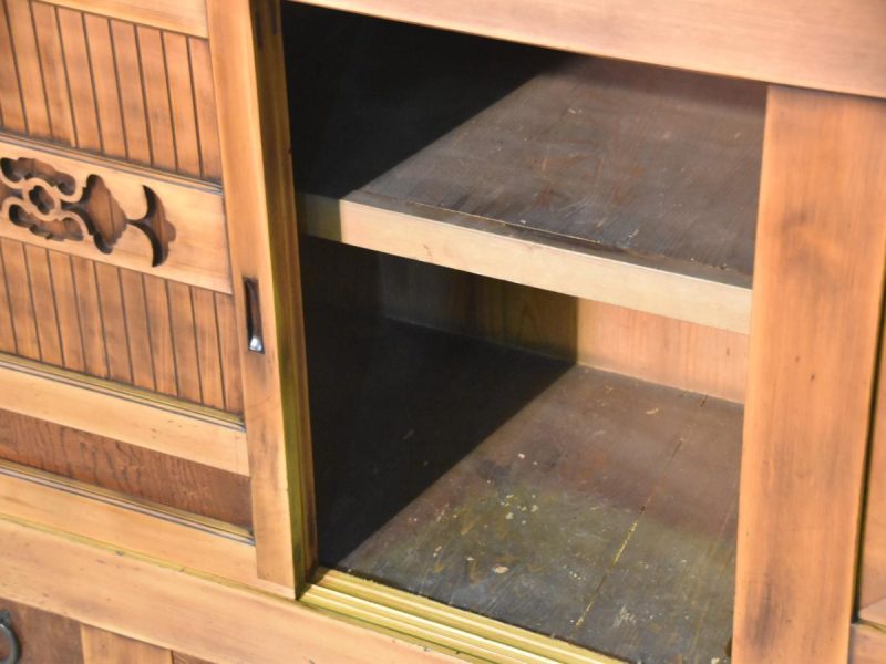 Japanese Antique Wooden Sideboard - Image 9
