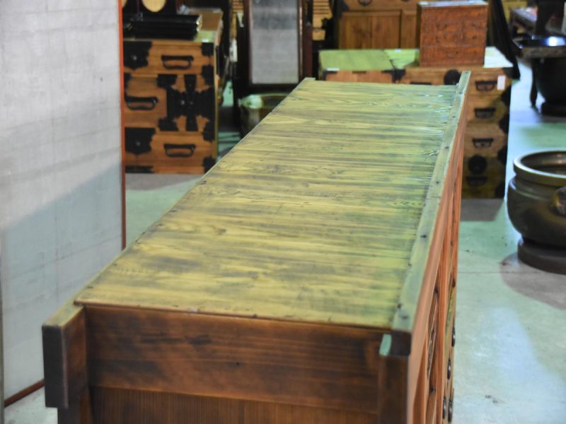 Japanese Antique Wooden Sideboard - Image 4