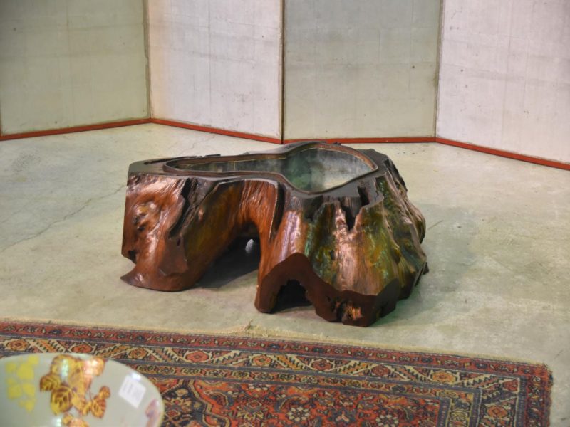 Japanese Burled Elm Hibachi