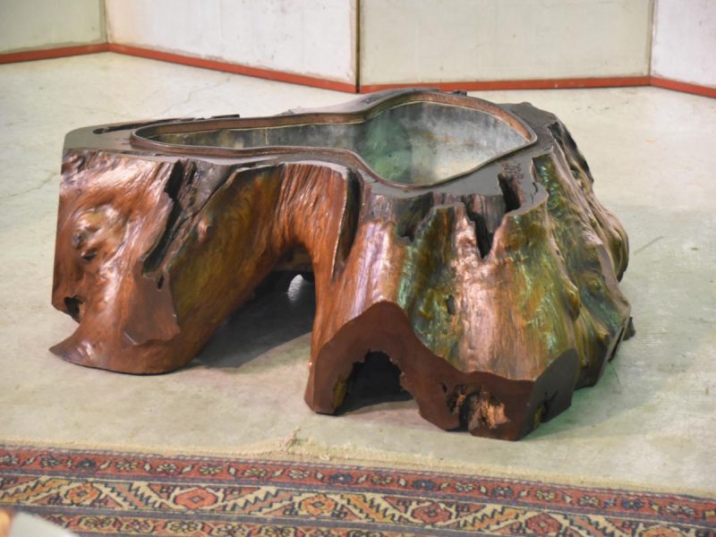 Japanese Burled Elm Hibachi - Image 12