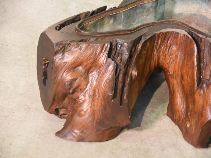 Japanese Burled Elm Hibachi - Image 11