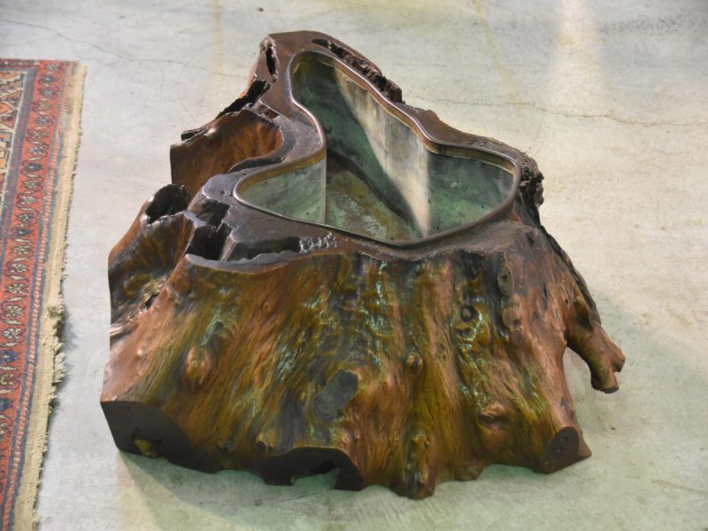 Japanese Burled Elm Hibachi - Image 10
