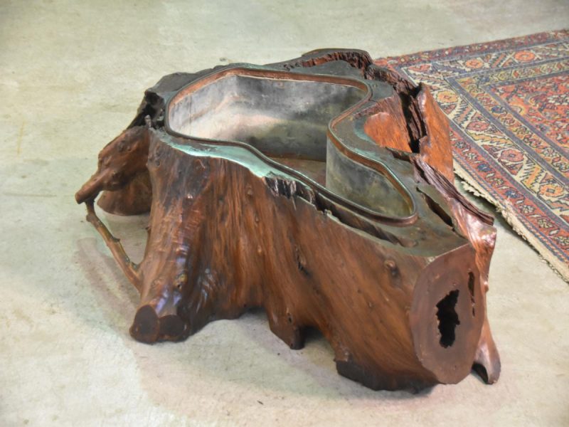 Japanese Burled Elm Hibachi - Image 9