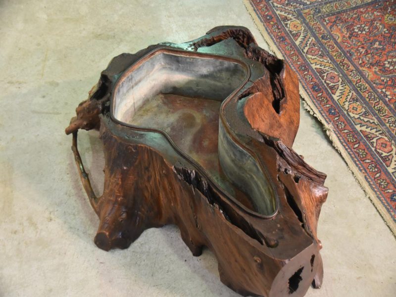 Japanese Burled Elm Hibachi - Image 8