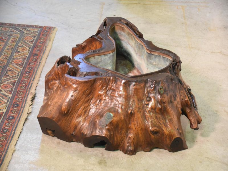 Japanese Burled Elm Hibachi - Image 7