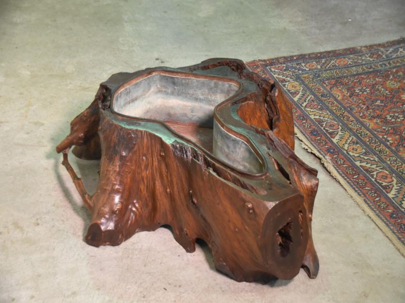 Japanese Burled Elm Hibachi - Image 4