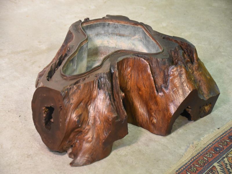 Japanese Burled Elm Hibachi - Image 2