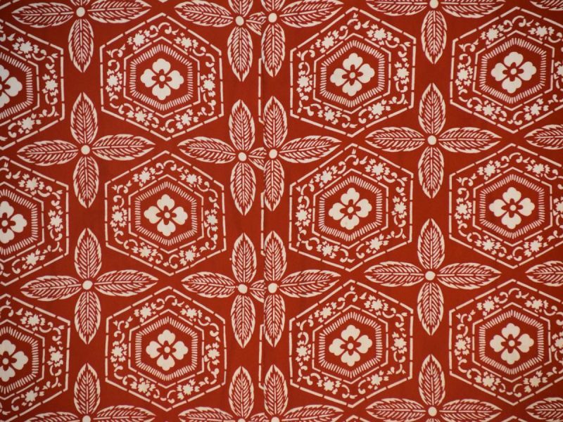 Silk Haori in Red and White - Image 2
