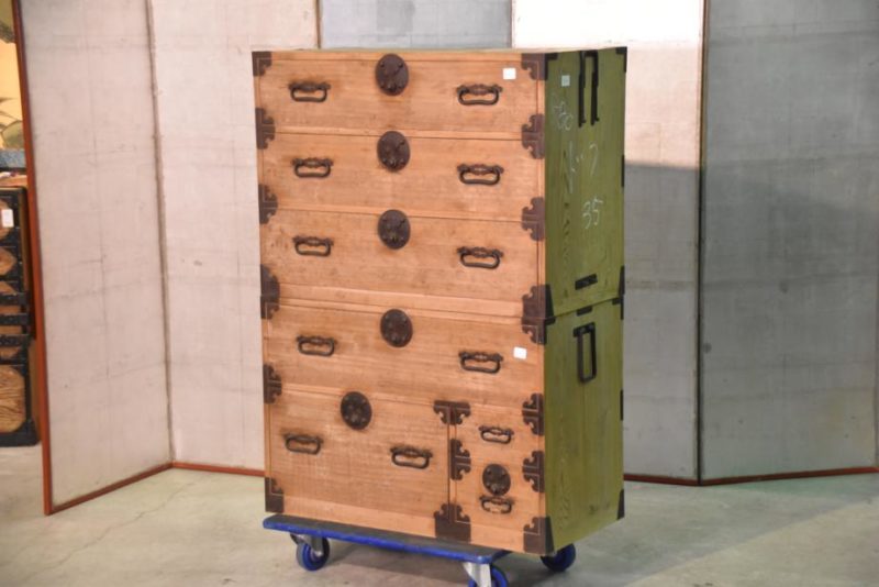 Antique Solid Wood Clothing Chest from Tokyo Japan - Image 17
