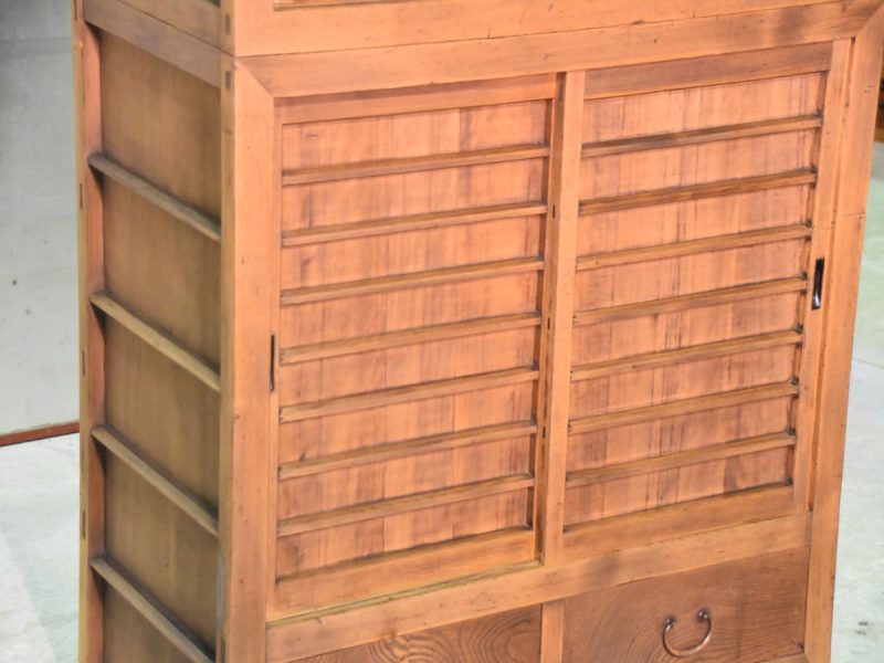 Japanese Antique Kitchen Chest Mizuya Dansu - Image 7