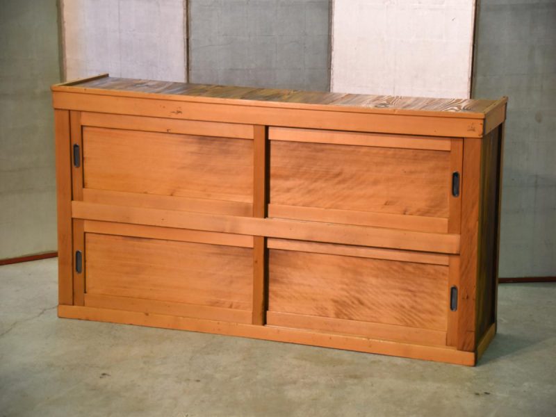 Japanese Wooden Sideboard - Image 2