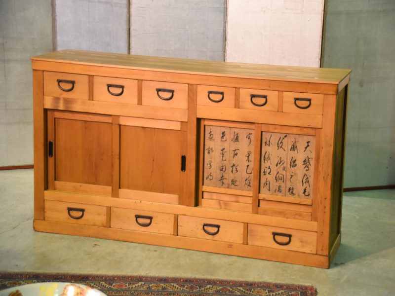Japanese Antique Wooden Sideboard - Image 13