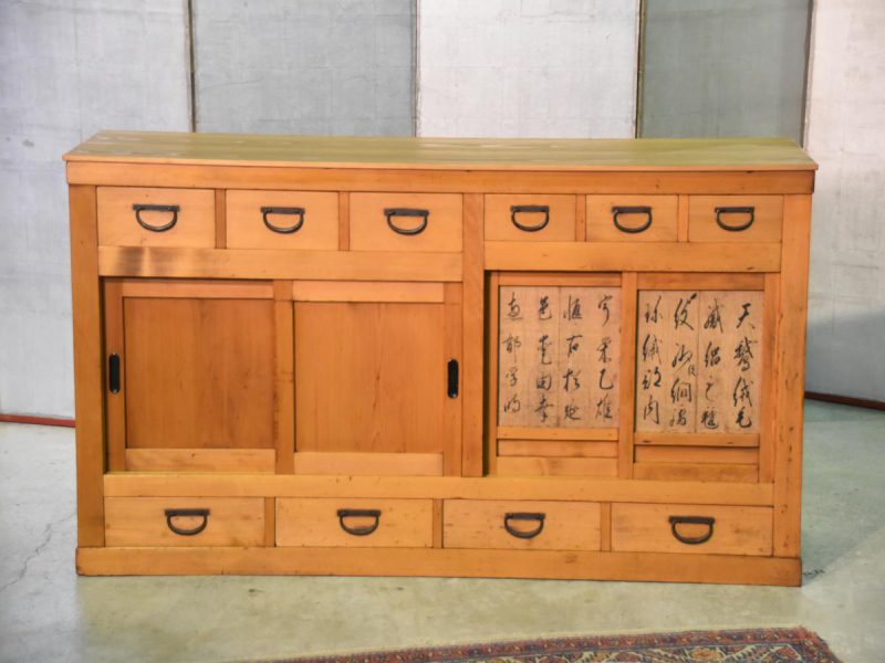 Japanese Antique Wooden Sideboard - Image 14