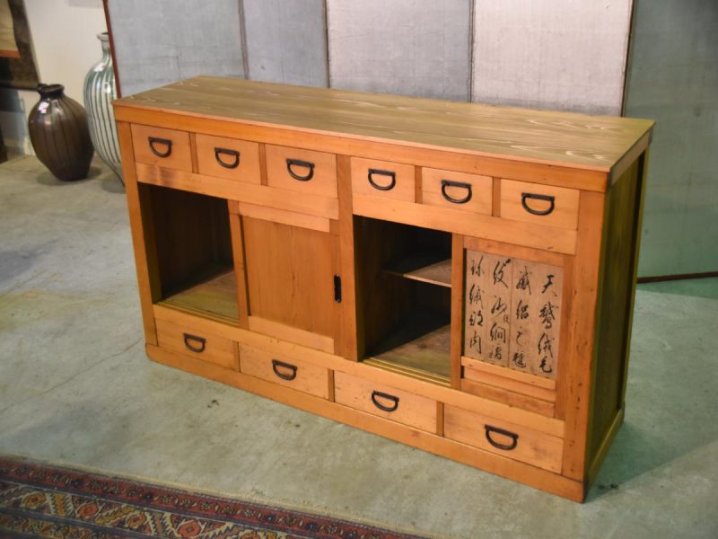 Japanese Antique Wooden Sideboard - Image 10