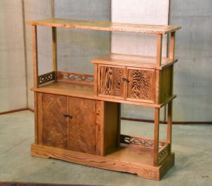Japanese Mountain Cedar Kazari Dana Display Shelves