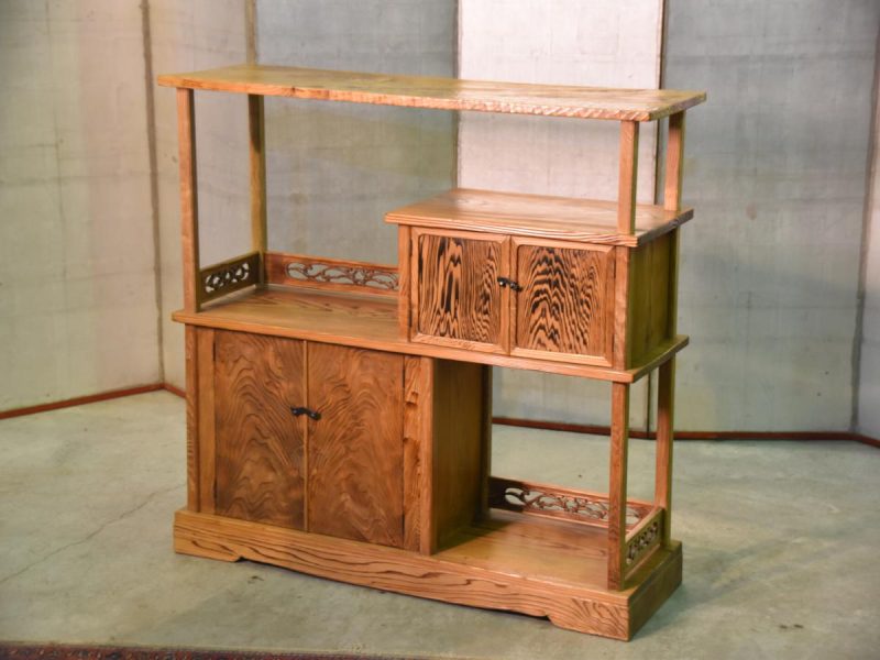 Japanese Mountain Cedar Kazari Dana Display Shelves