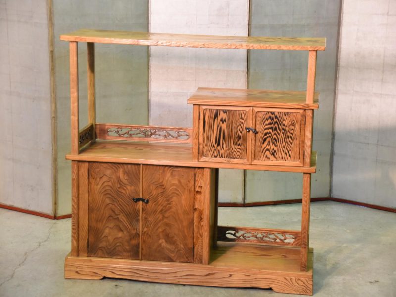 Japanese Mountain Cedar Kazari Dana Display Shelves - Image 20