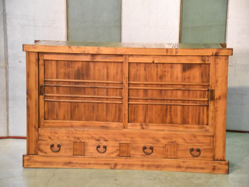 Japanese Antique Wooden Sideboard - Image 18