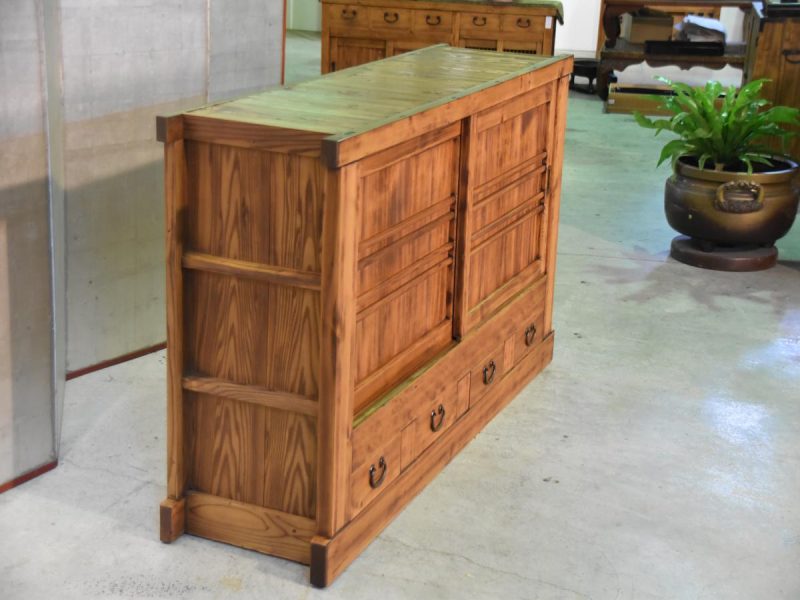 Japanese Antique Wooden Sideboard - Image 3