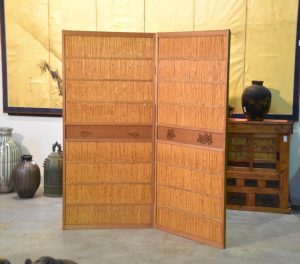 Japanese 2 Panel Free Standing Screen