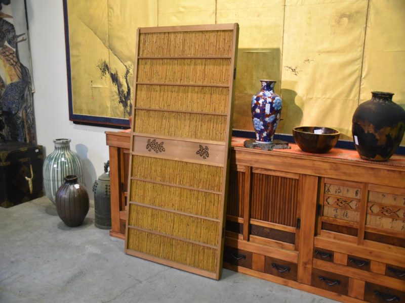Japanese 2 Panel Free Standing Screen - Image 5