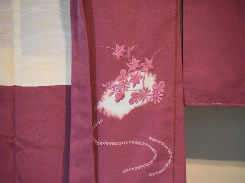 Vintage Haori with Embroidery and Shibori - Image 4