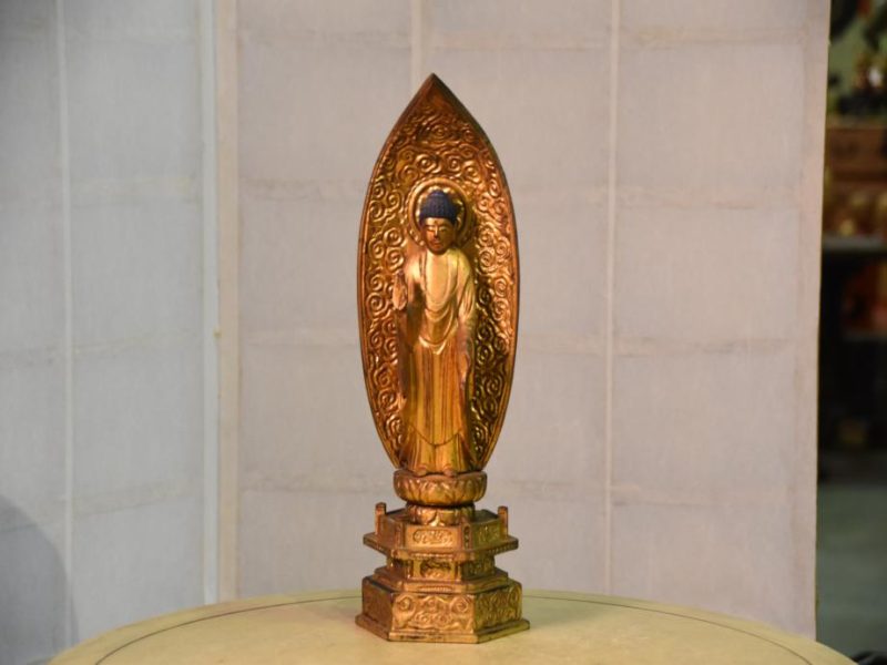 Japanese Wooden Gilded Buddha - Image 14