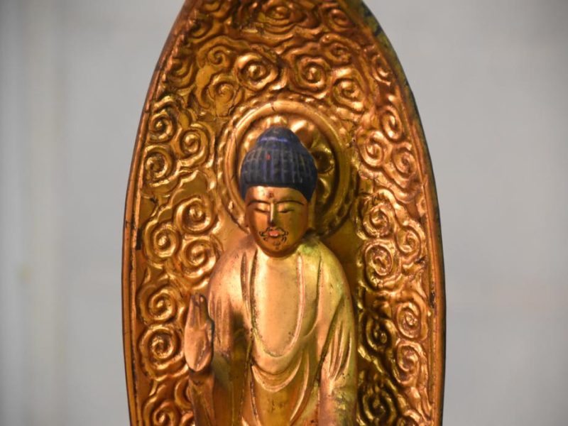 Japanese Wooden Gilded Buddha - Image 13