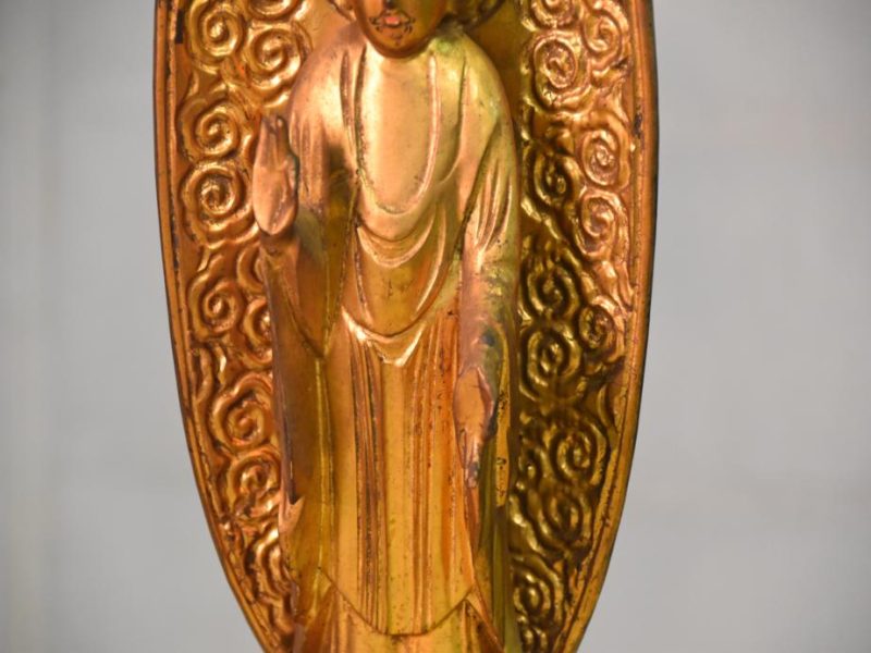 Japanese Wooden Gilded Buddha - Image 12