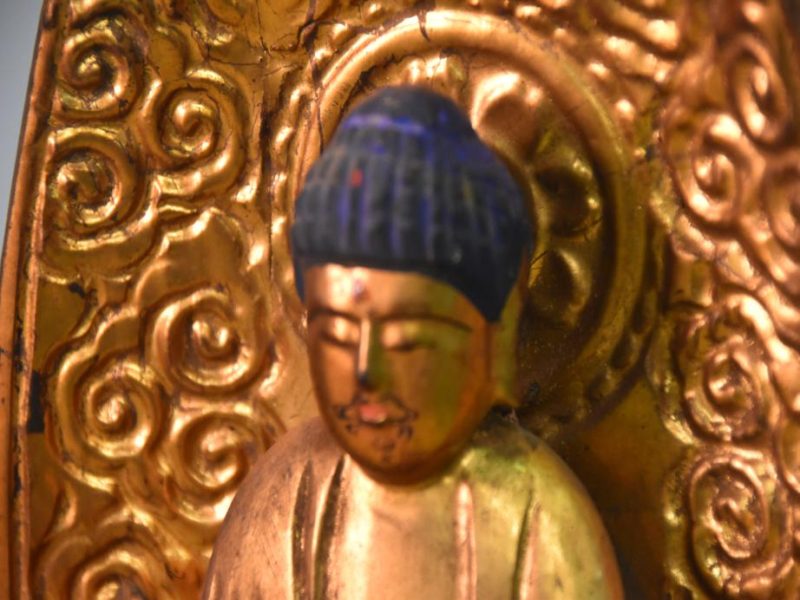 Japanese Wooden Gilded Buddha - Image 10