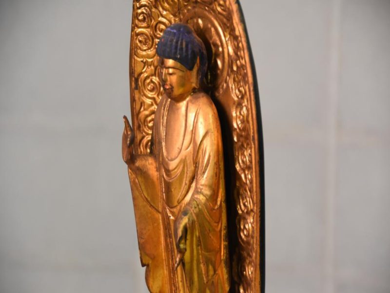Japanese Wooden Gilded Buddha - Image 8