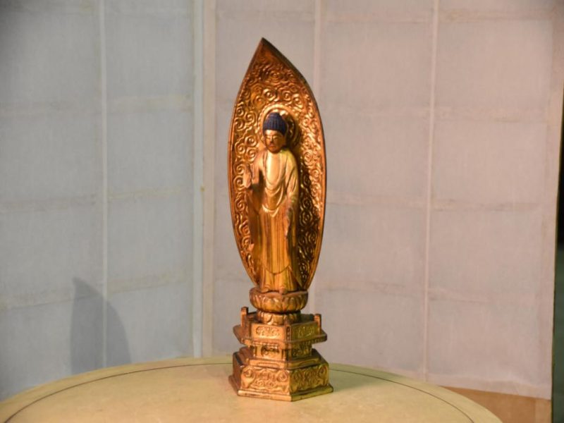 Japanese Wooden Gilded Buddha - Image 6