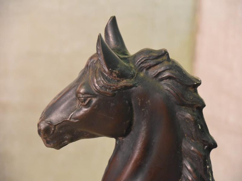 Japanese Cast Iron Horse Statue - Image 9