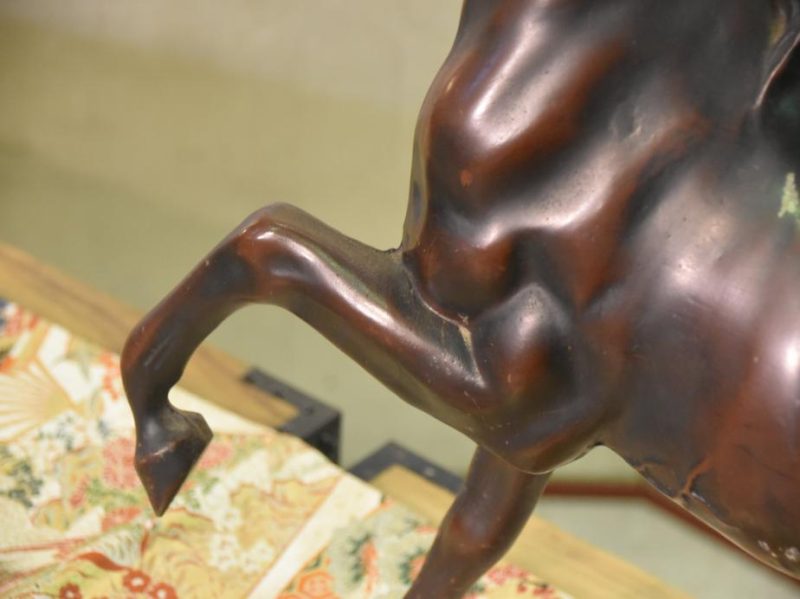 Japanese Cast Iron Horse Statue - Image 8