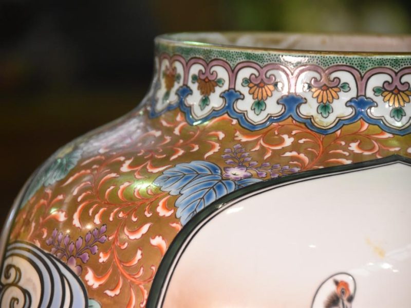 Arita Ware Large Ceramic Vase - Image 15