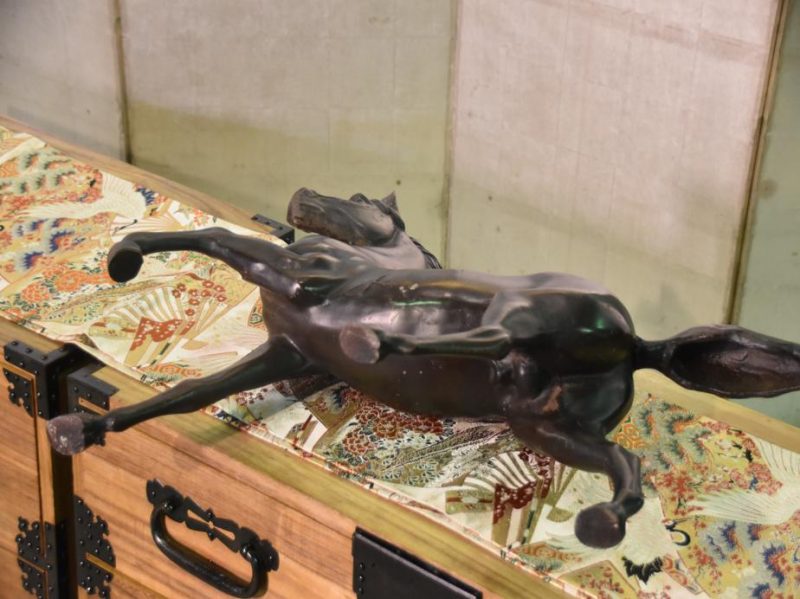 Japanese Cast Iron Horse Statue - Image 3