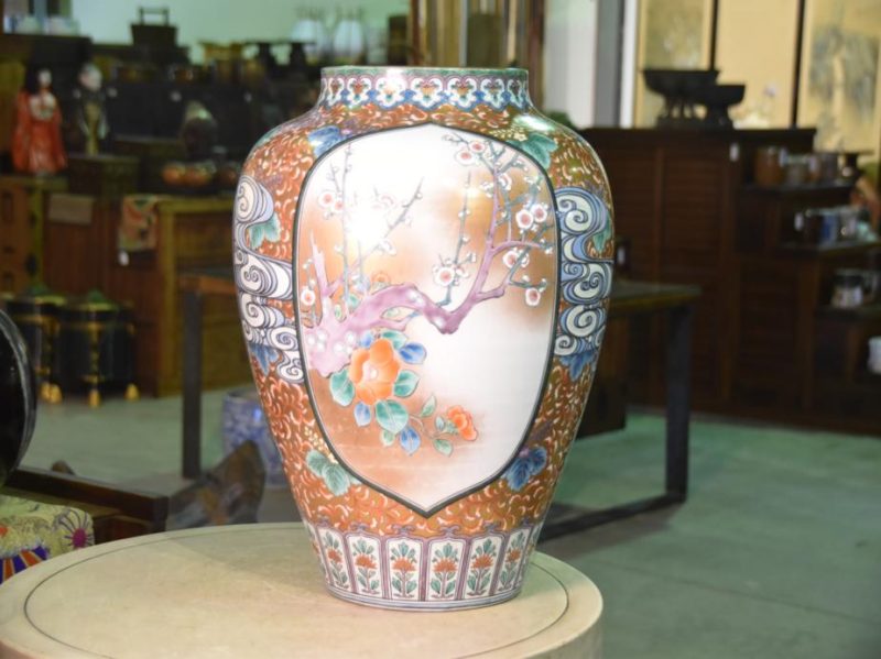 Arita Ware Large Ceramic Vase - Image 9