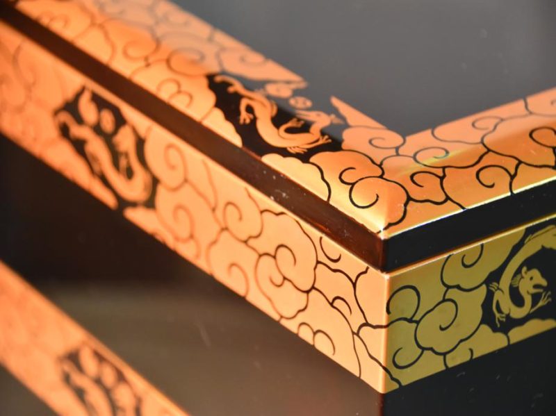 Jubako Japanese Lacquer Stacking Box - Image 4