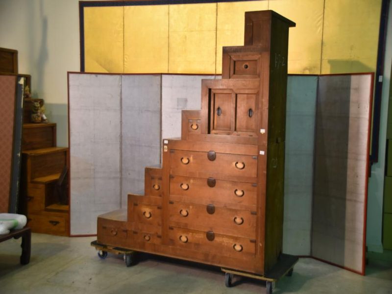 Antique Kaidan Dansu Step Chest