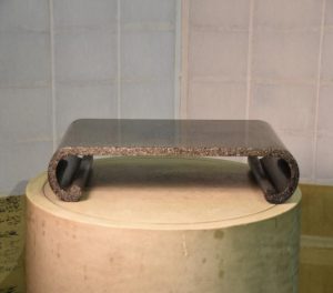 Japanese Mother of Pearl and Lacquer Scroll Table
