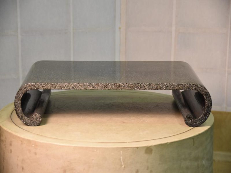 Japanese Mother of Pearl and Lacquer Scroll Table - Image 2