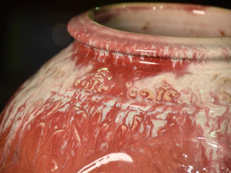 Japanese Flambe Glaze Vase by Uno Ninmatsu 1864-1937 - Image 2