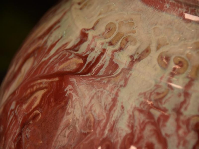 Japanese Flambe Glaze Vase by Uno Ninmatsu 1864-1937 - Image 7