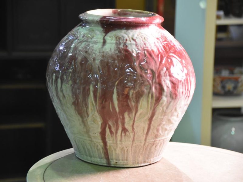 Japanese Flambe Glaze Vase by Uno Ninmatsu 1864-1937 - Image 3