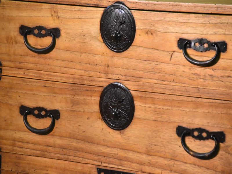 Japanese Antique Clothing Chest (2 Sections) - Image 14