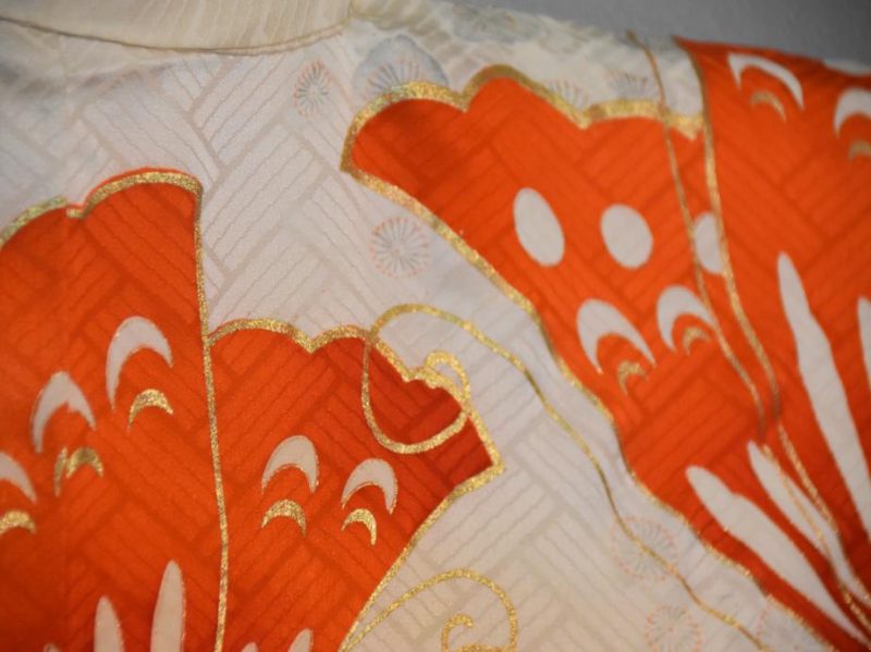 Japanese Silk Butterfly Furisode Kimono - Image 9